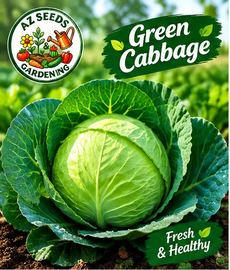 Green Cabbage Seeds – Hybrid | WINTER سبز بند گوبھی - Image 3