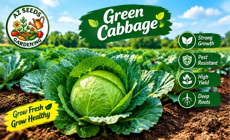 Green Cabbage Seeds – Hybrid | WINTER سبز بند گوبھی - Image 4