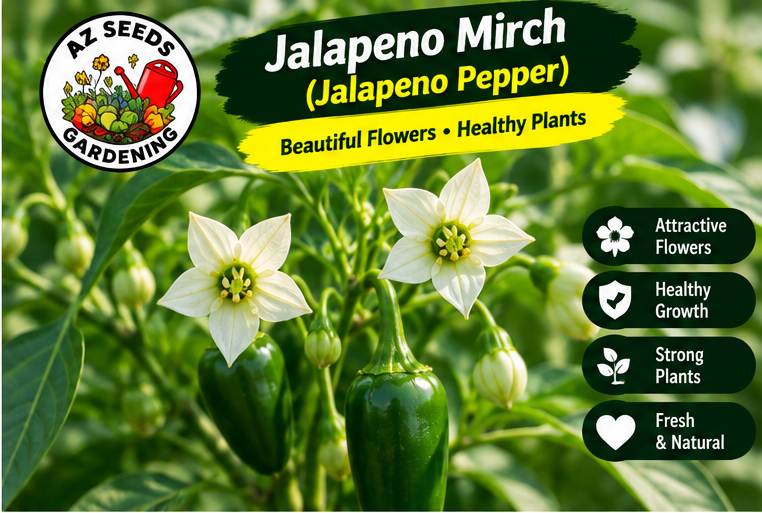 Jalapeño Pepper Seeds – Green F1 Hybrid | WINTER / SUMMER ہرا جلاپینو مرچ — پیزا اور برگر - Image 4