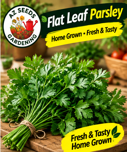 Flat Leaf Parsley Seeds – Open-Pollinated (OP) | WINTER|چپٹے پتوں والا پارسلے