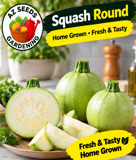 Squash Round Seeds – F1 Hybrid | SUMMER / WINTERگول اسکواش (ٹنڈی) کے بیج